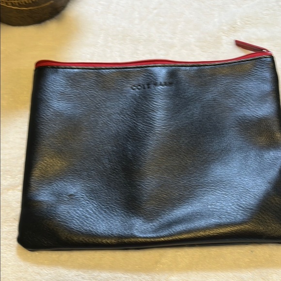Cole Haan Black and Red Cosmetic Bag - Picture 4 of 7